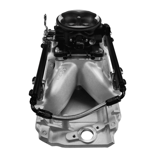 <span style="color:#ED3237;">30-10-411</span><br> Ultra Port, 1000 HP Chevy Big Block Rectangle Port EFI System, 4150 Flange, Uni Black Finish Throttle Body, 3-Bar TMAP - Image 3