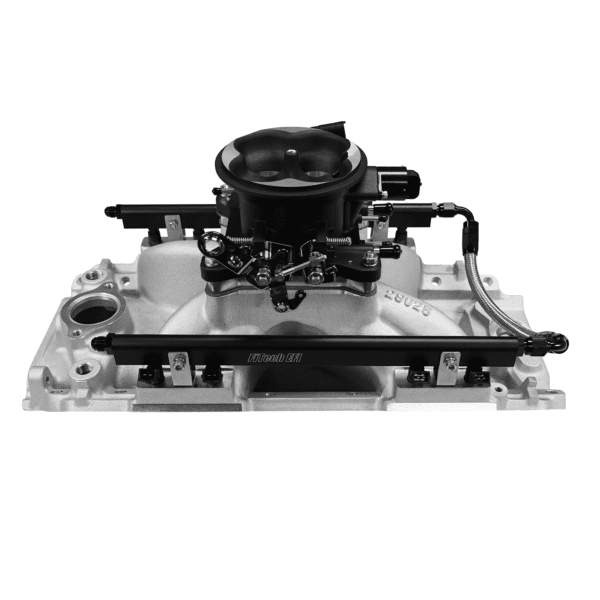 <span style="color:#ED3237;">30-10-411</span><br> Ultra Port, 1000 HP Chevy Big Block Rectangle Port EFI System, 4150 Flange, Uni Black Finish Throttle Body, 3-Bar TMAP - Image 5