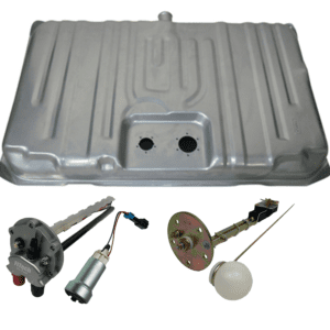 Fuel tank with pump and sending unit.