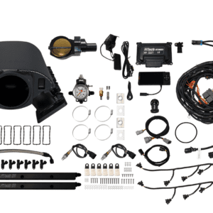 Car engine manifold and wiring components set.