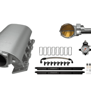 Car engine intake manifold and components set.