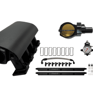 Car engine intake manifold kit components.
