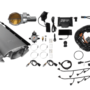 Car engine parts and wiring components displayed.