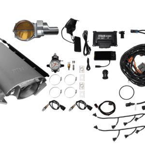 Car nitrous oxide system with accessories displayed.