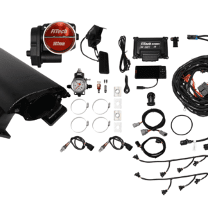 Car engine tuning kit with various components.