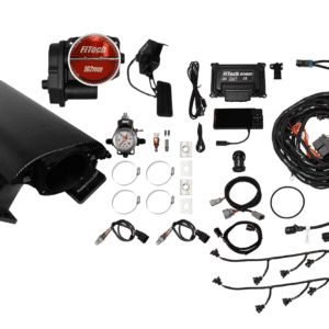Car engine components and wiring kit assembly.