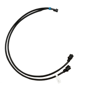 A black cable with connectors at both ends.