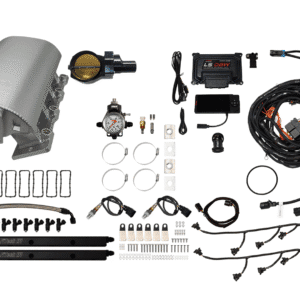 Complete automotive turbocharger installation kit with all necessary components.