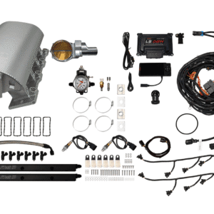 Complete automotive LPG conversion kit with all essential components.