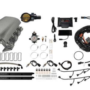 A complete car engine wiring harness kit with various connectors and components.