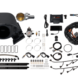 Complete diesel engine turbo kit with all components and wiring.
