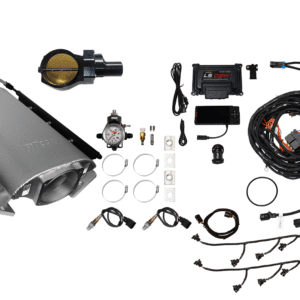 Complete turbocharger kit with all components and wiring.