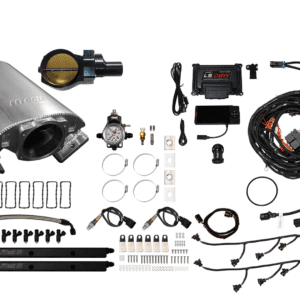 Car exhaust system and electronic components laid out neatly.