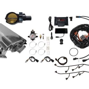 Comprehensive car engine wiring harness kit with connectors and sensors.