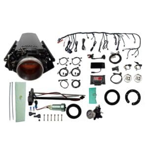 <span style="color:#ED3237;">76133</span><br>Ultimate LS 1000 HP EFI System With Long Runner Cathedral Intake, Transmission Control & In Tank 440 LPH Pump Module & Go Fuel Regulator Master Kit