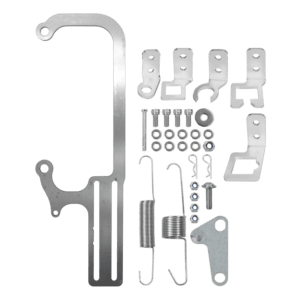 <span style="color:#ED3237;">60068</span><br>Go EFI 4500 Throttle Body Throttle/Trans Cable Bracket, Silver