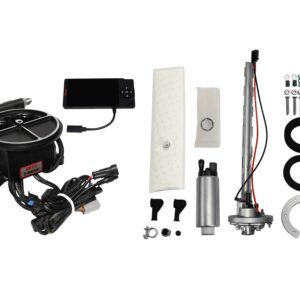 <span style="color:#ED3237;">36692</span><br>Go EFI 2 Barrel 400 HP Black EFI System With Go Fuel In-Tank Regulated Pump 340 LPH Master Kit