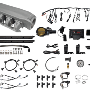 <span style="color:#ED3237;">73303DBWBB</span><br>Nitro-Port Cast LS3 500 HP EFI System/ Short LS3 Port Intake/ Dual O2 Sensor/ Drive-By-Wire Black Billet 92mm Throttle Body/ 36lb Injectors/ Without Trans control