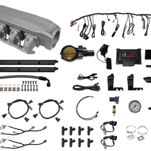 <span style="color:#ED3237;">73306DBWBB</span><br>Nitro-Port Cast LS3 750 HP EFI System/ Short LS3 Port Intake/ Dual O2 Sensor/ Drive-By-Wire Black Billet 102mm Throttle Body/ 55lb Injectors/ With Trans control