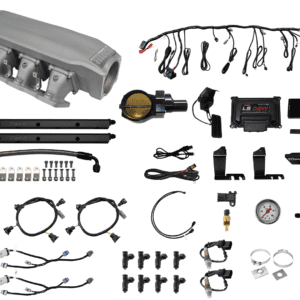 <span style="color:#ED3237;">73308DBWBB</span><br>Nitro-Port Cast LS3 1000 HP EFI System/ Short LS3 Port Intake/ Dual O2 Sensor/ Drive-By-Wire Black Billet 102mm Throttle Body/ 80lb Injectors/ With Trans control