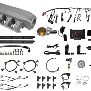 <span style="color:#ED3237;">73308DBWSB</span><br>Nitro-Port Cast LS3 1000 HP EFI System/ Short LS3 Port Intake/ Dual O2 Sensor/ Drive-By-Wire Brilliant Billet 102mm Throttle Body/ 80lb Injectors/ With Trans control