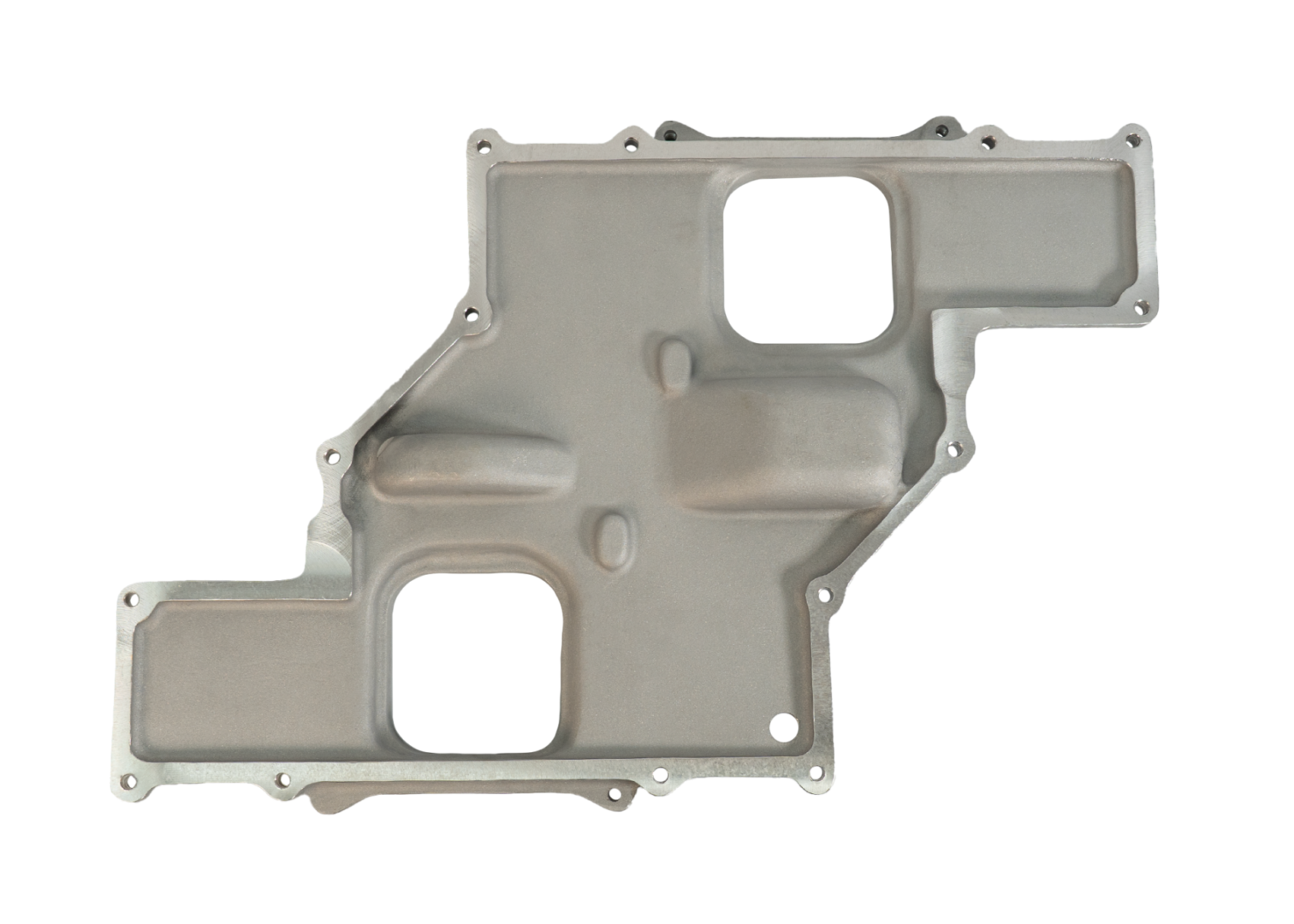 <span style="color:#ED3237;">92200</span><br>Offenhauser Intake Manifold, Small Block Chevy, Low Profile Dual Quad Cross-Ram, Complete Base, Top, w/linkage and hardware - Image 5