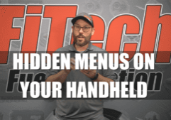 Hidden Menus on FiTech Handheld. Protuning menu FiTech